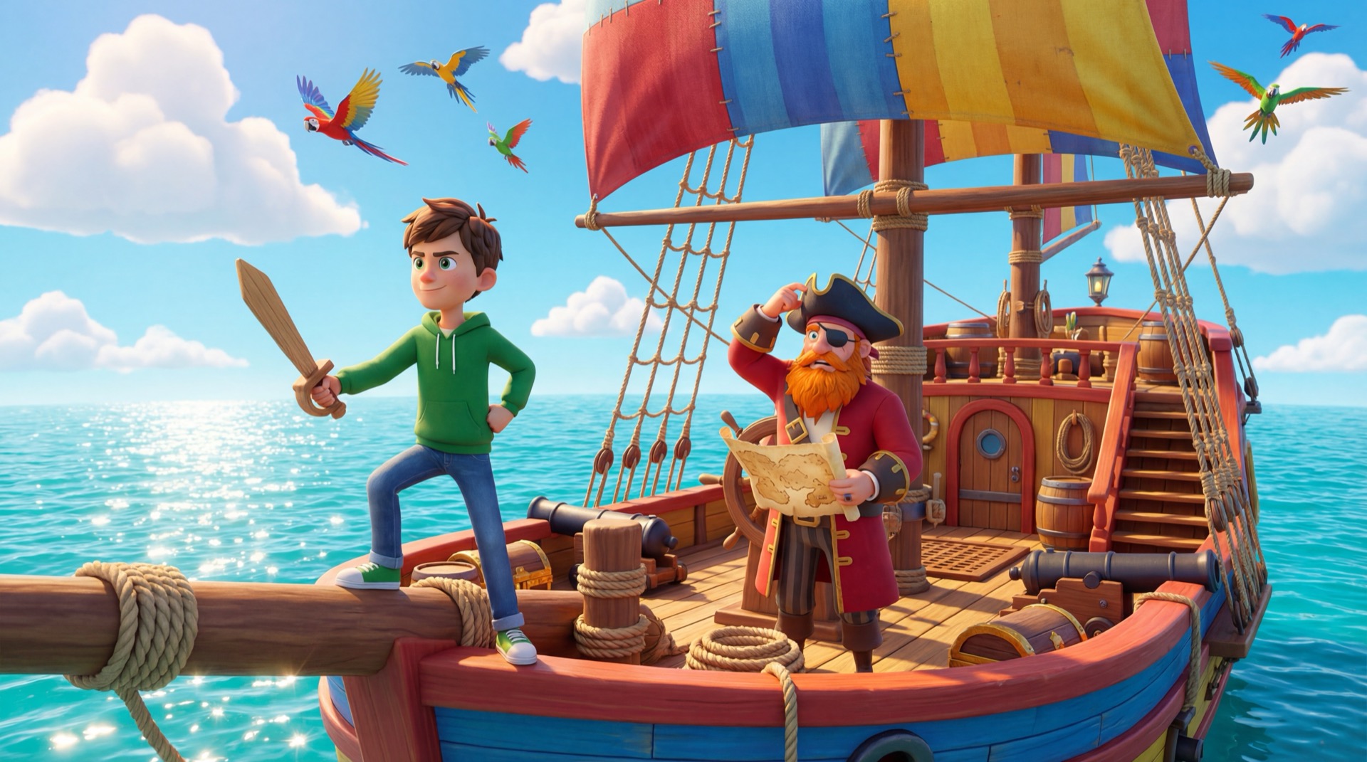 Pirate adventure with Jasper and Captain Barnacles