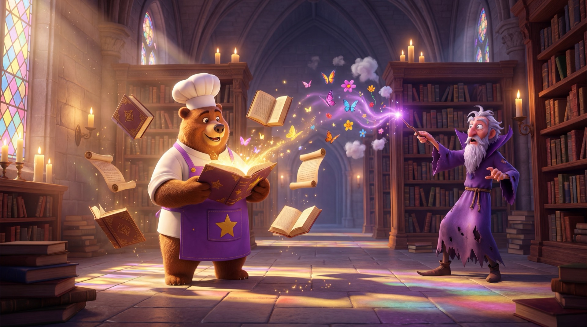 Baker Bear versus the Sneaky Wizard